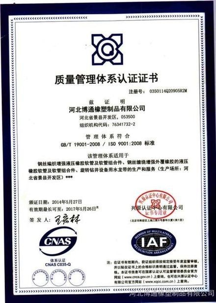 ΚΙΝΑ Beijing Silk Road Enterprise Management Services Co.,LTD Πιστοποιήσεις